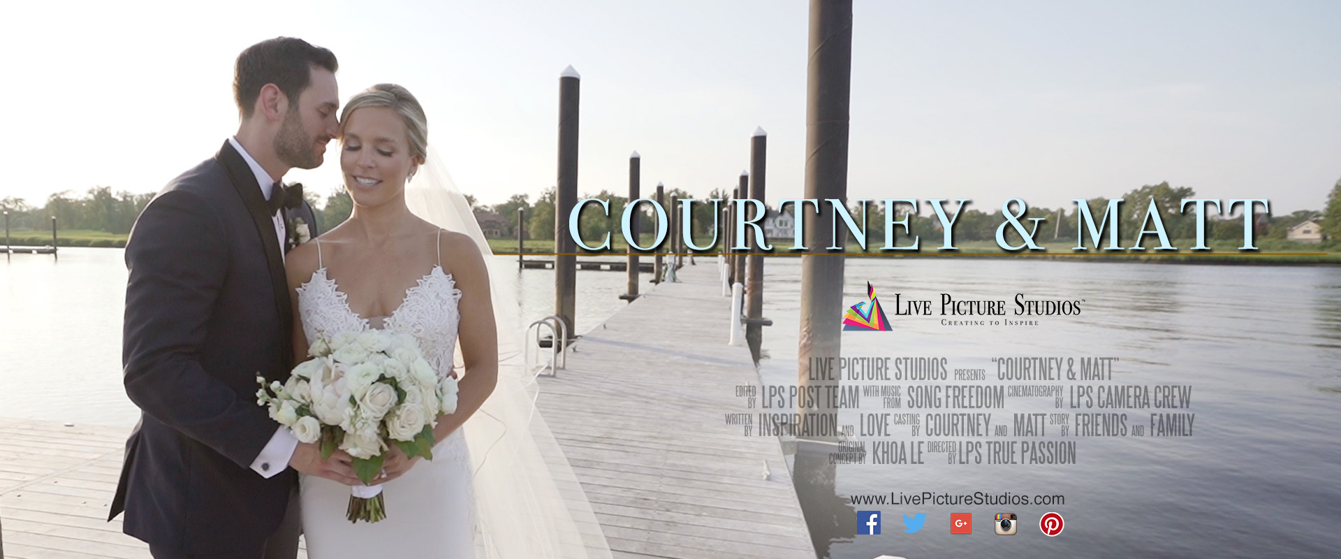 Courtney and Matt Wedding Highlight Rumson Country Club River House